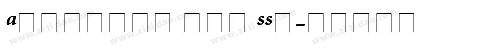 Atlantix Pro SSi字体转换